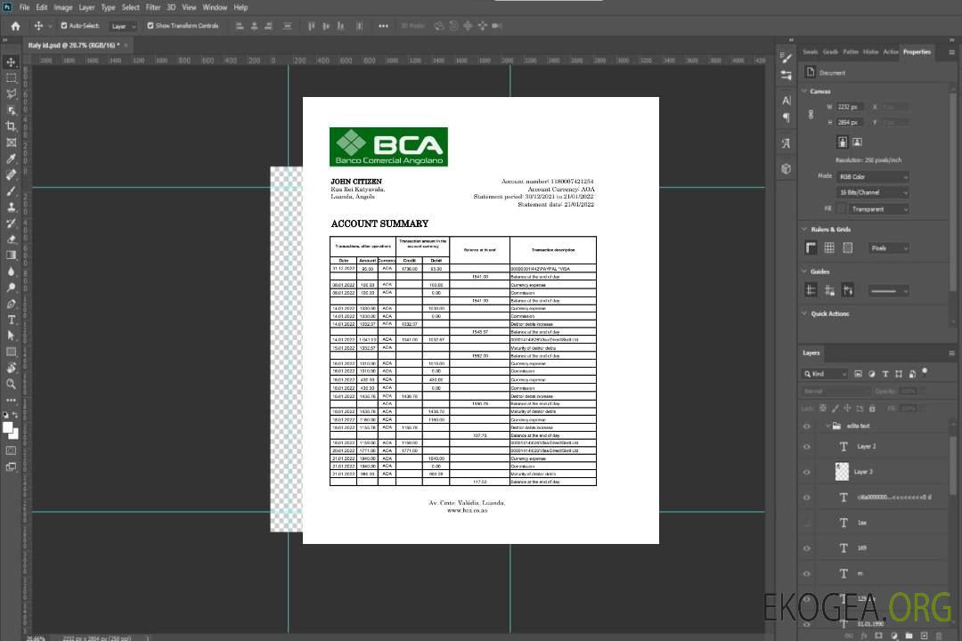 Angola Banco Comercial Angolano relevé bancaire xls template Angola Banco Comercial Angolano relevé bancaire xls template